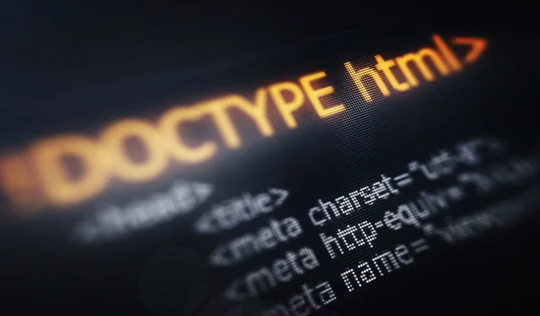 代码，Html web 编程背景 — 图库照片