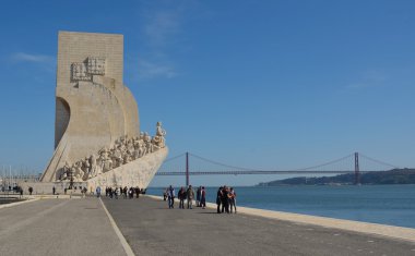 Anıt keşifler Belem bölgesi Lizbon Portekiz.