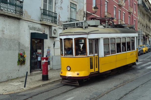 Tranvía Vintage Lisboa — Foto de Stock