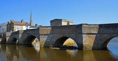 St Ives Cambridgeshire 'deki Ouse Nehri üzerindeki Tarihi Köprü