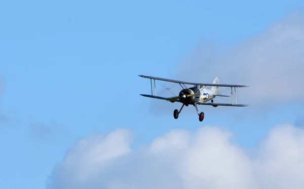 Ickwell Bedfordshire Inglaterra Septiembre 2020 Vintage Aviones Gloster Gladiator Vuelo —  Fotos de Stock