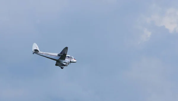 Ickwell Bedfordshire Anglia Czerwiec 2021 Vintage Havilland 89A Dragon Rapide — Zdjęcie stockowe