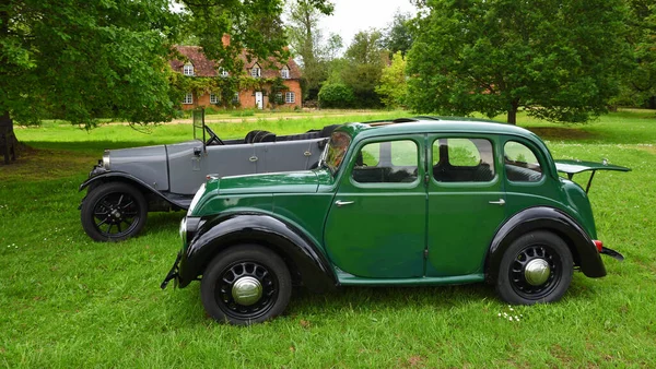 Ickwell Bedfordshire Angleterre Juin 2021 Vintage Morris Austin Motor Cars — Photo