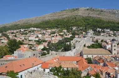 Old Town Dubrovnik ve şehir duvar