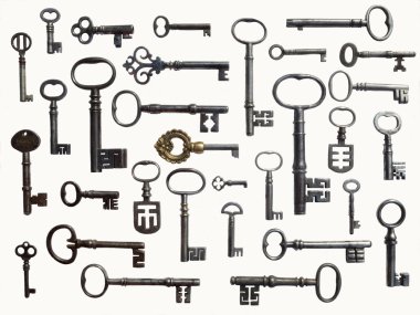 Antika anahtar taşı koleksiyonu