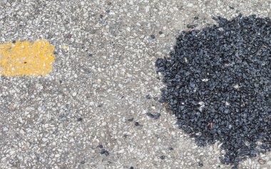 Roadworks bir ülke yolda