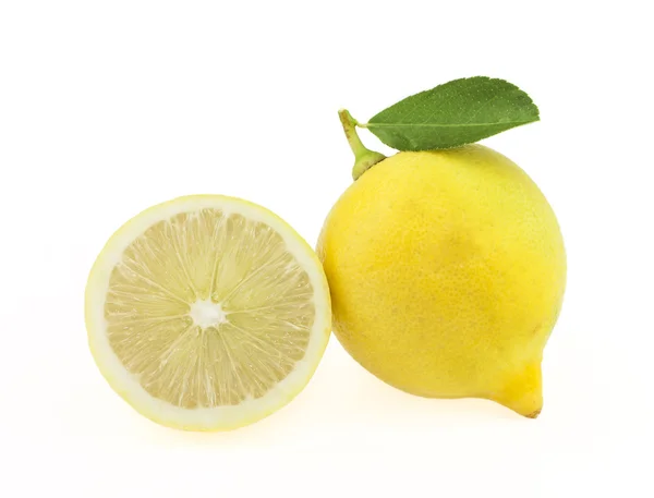 Fresh lemon isolated on white background — Stock Photo, Image