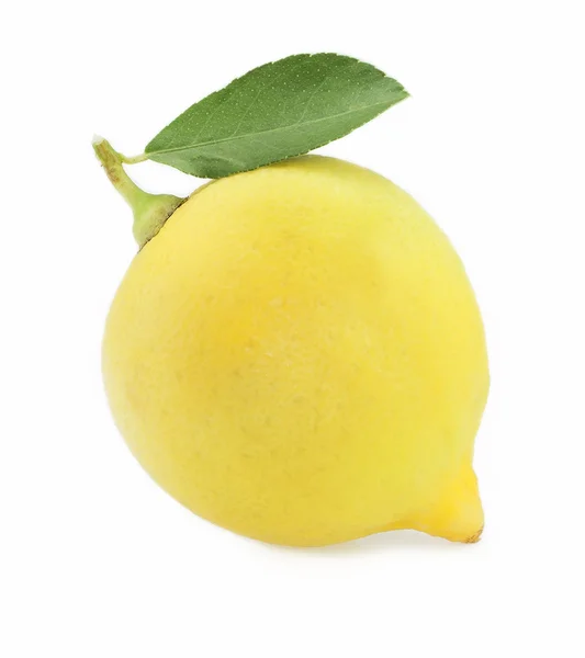 Färsk citron isolerad på vit bakgrund — Stockfoto