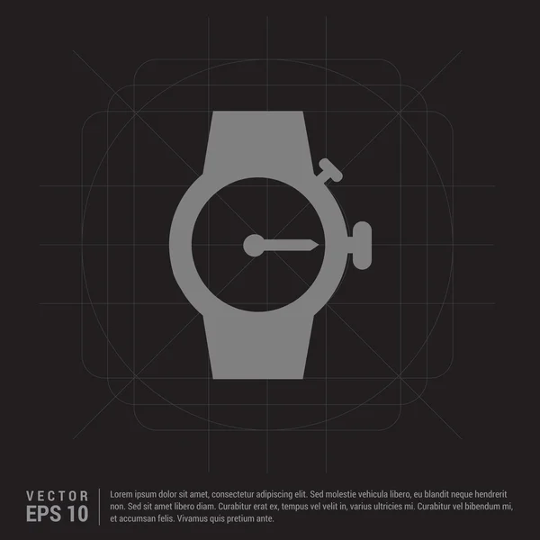 Icono del reloj de muñeca — Vector de stock