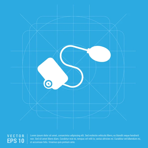 Kontur medizinisches mechanisches Tonometer Symbol — Stockvektor