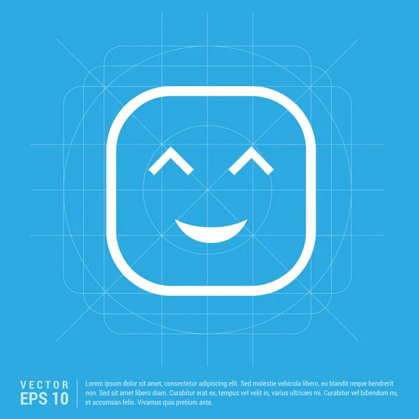 Face icon, Flat pictogram design — Stock Vector