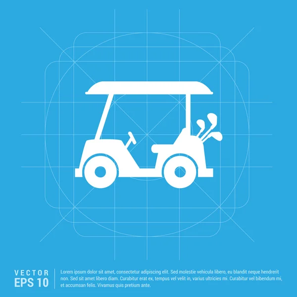 Golf cart icon — Stock Vector