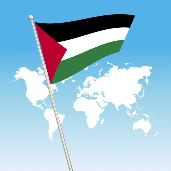 パレスチナの旗のシンボル — ストックベクタ