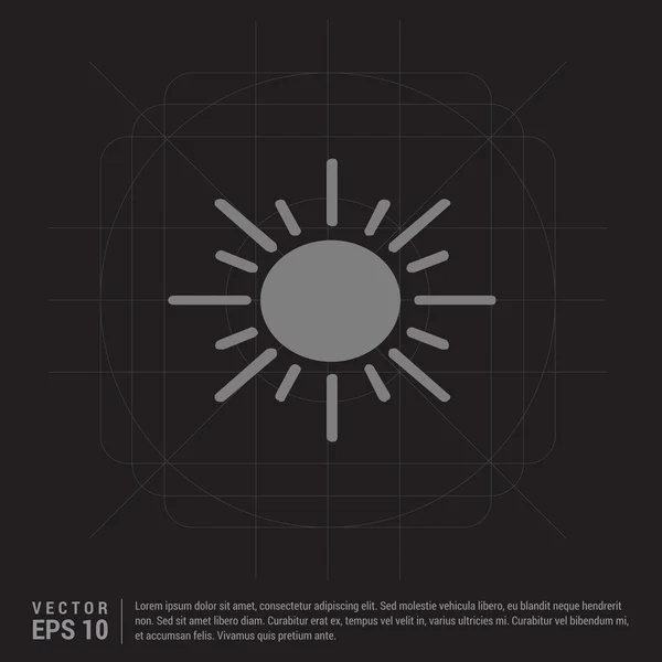 Web-Ikone der Sommersonne — Stockvektor