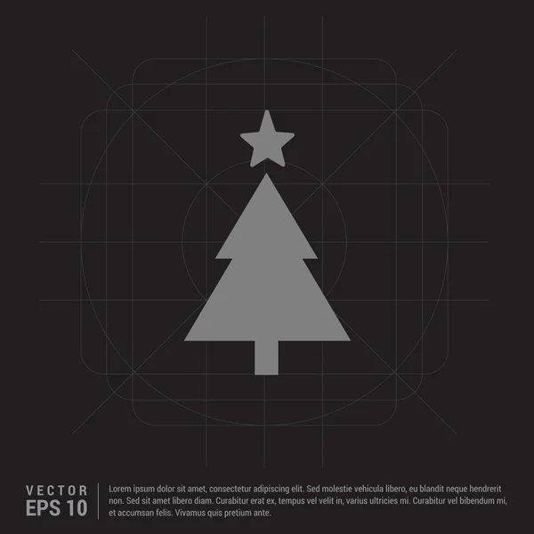 Christbaumsymbol — Stockvektor