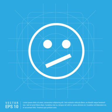 Yüz simgesi, düz piktogram tasarım