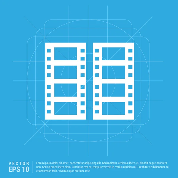 Film strip icon — Stock Vector