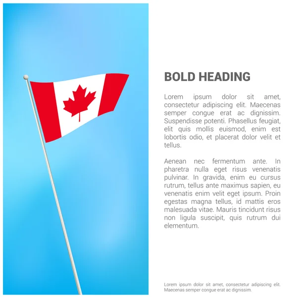 Canada vlag brochure — Stockvector