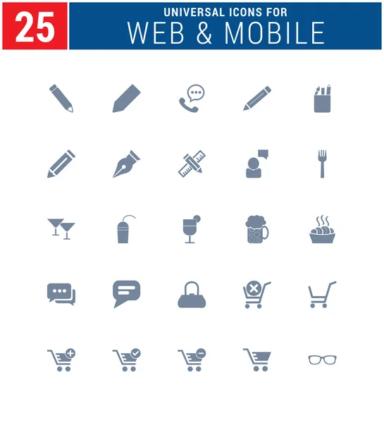 Universele web iconen set — Stockvector