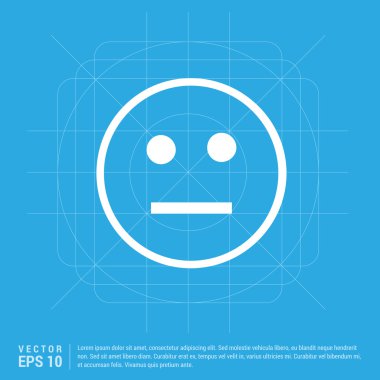 Yüz simgesi, düz piktogram tasarım