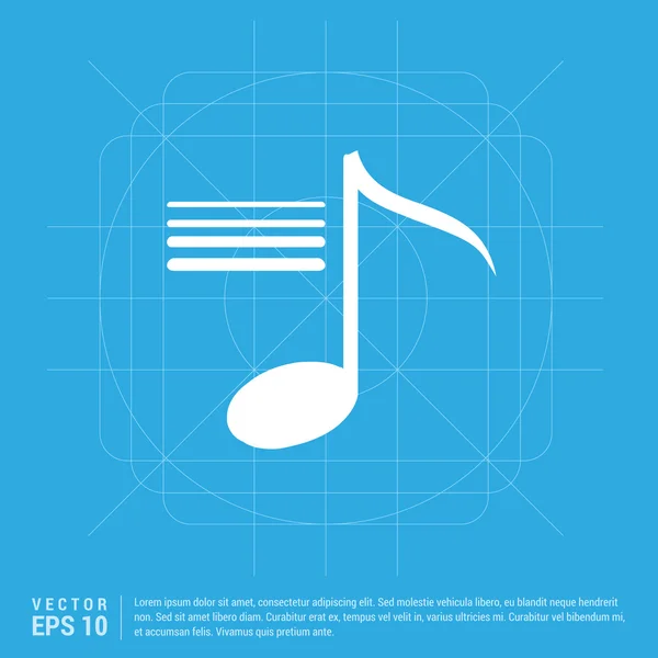 Music note icon — Stock Vector