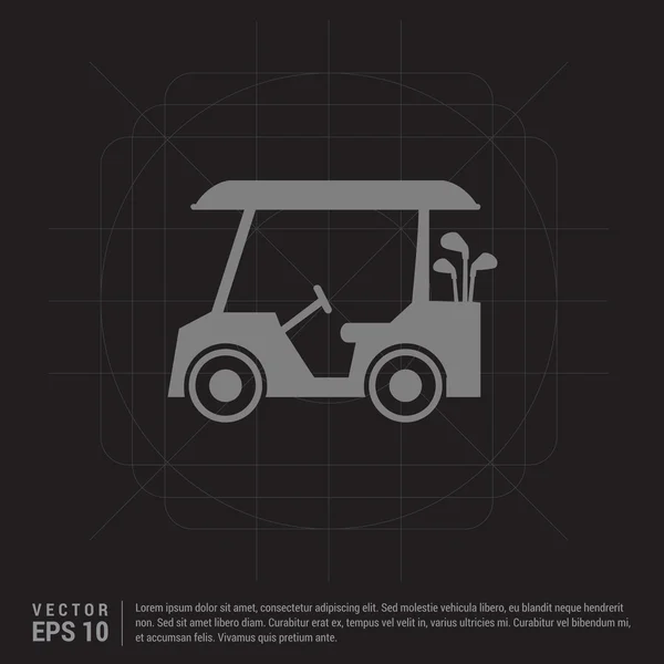 Golf cart icon — Stock Vector