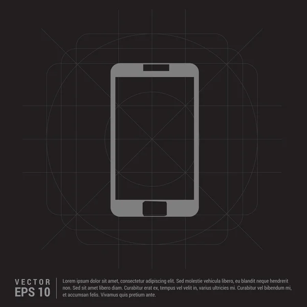 Icône de téléphone intelligent — Image vectorielle