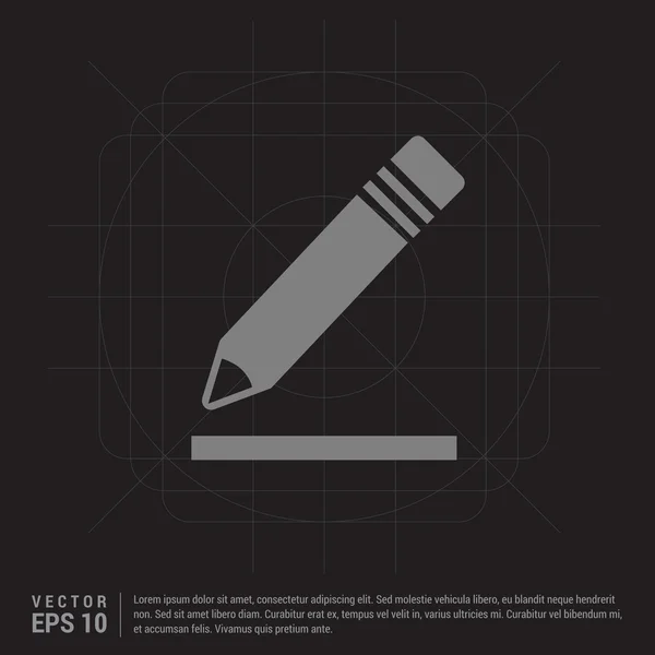Płaska konstrukcja ikonę ołówka — Wektor stockowy