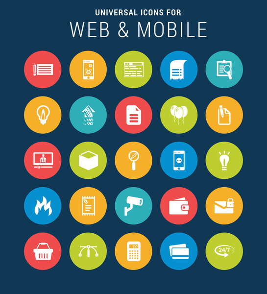 универсальный набор веб-иконок