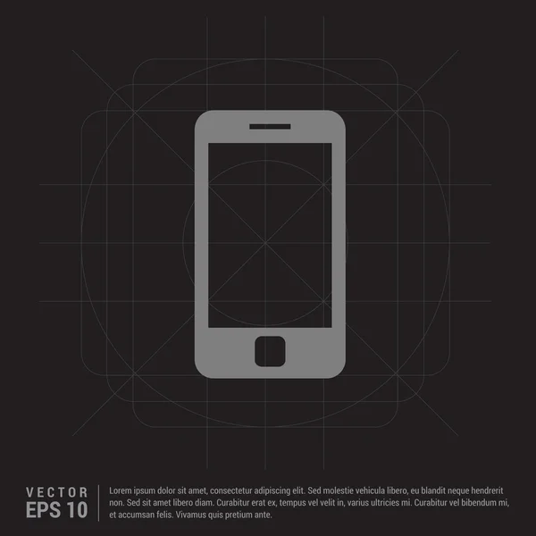 Icône de téléphone intelligent — Image vectorielle