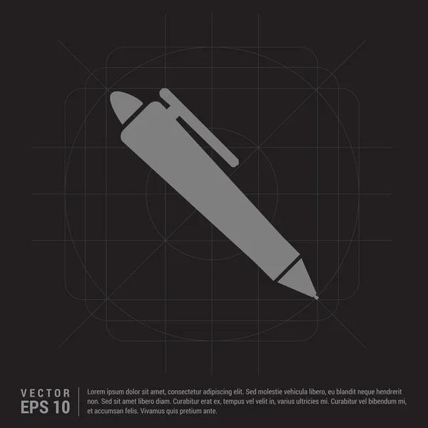 Bolígrafo icono — Vector de stock