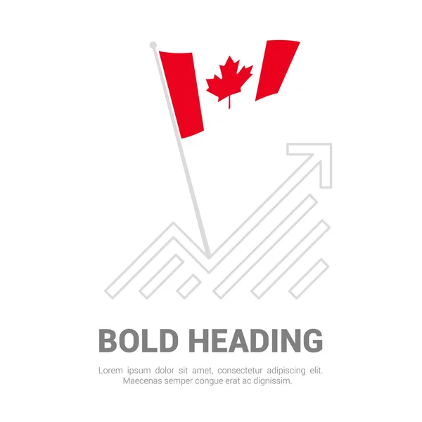Het pictogram van de vlag van Canada — Stockvector