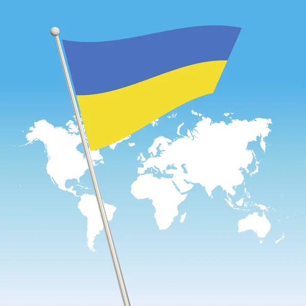 ウクライナの旗のシンボル — ストックベクタ