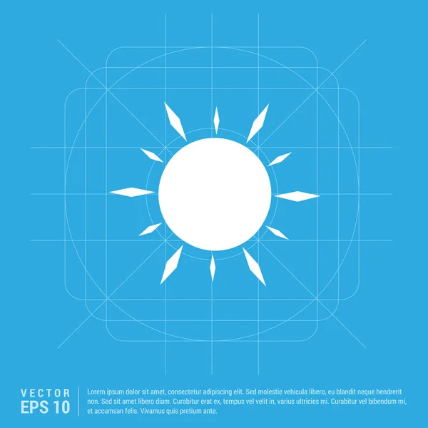 Логотип погодного солнца — стоковый вектор