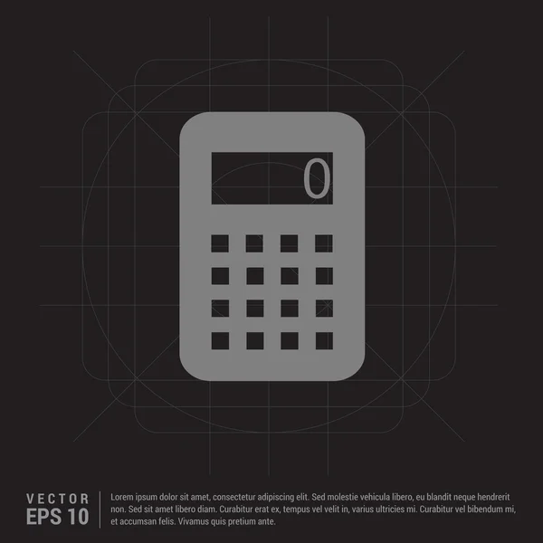 Calculatrice électronique icône — Image vectorielle