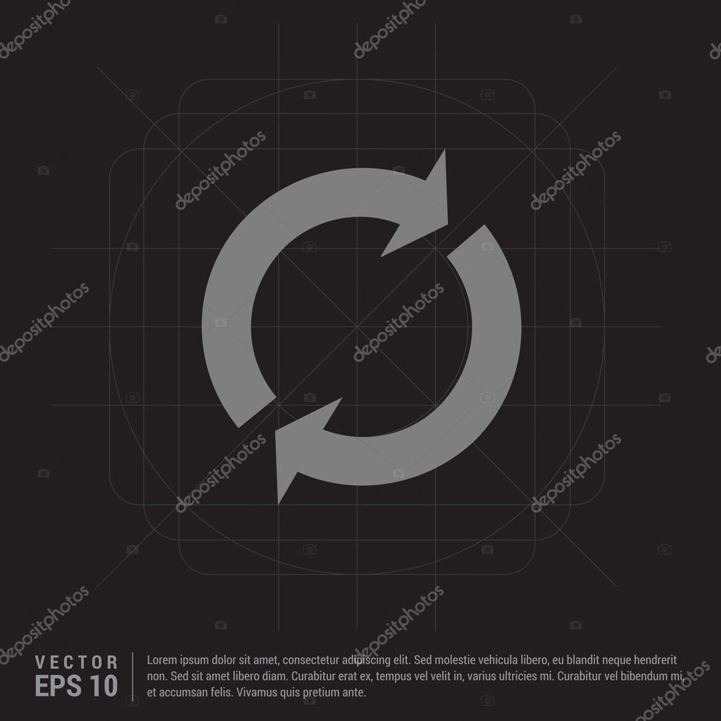Reload arrows icon. vector illustration