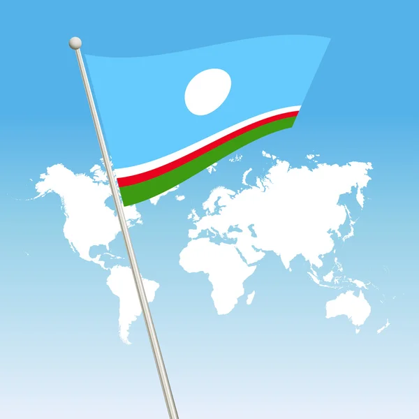 Símbolo de bandera de la República Sakha — Archivo Imágenes Vectoriales