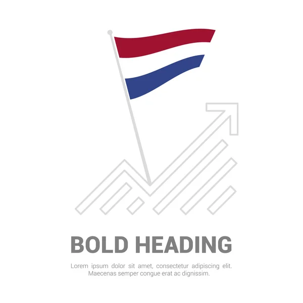Icône drapeau Pays-Bas — Image vectorielle