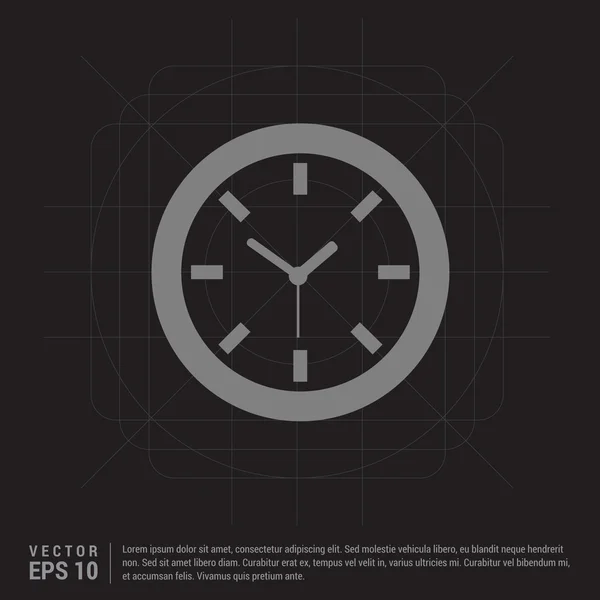 Hora, ícone do relógio — Vetor de Stock