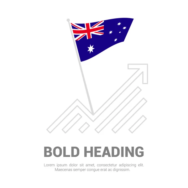 Australia flag icon — Stock Vector