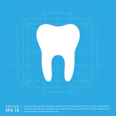 abstract tooth icon clipart