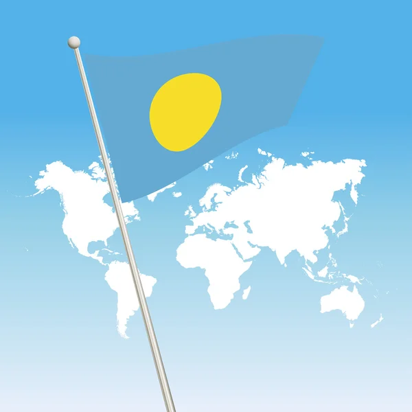 Символ прапор Палау — стоковий вектор