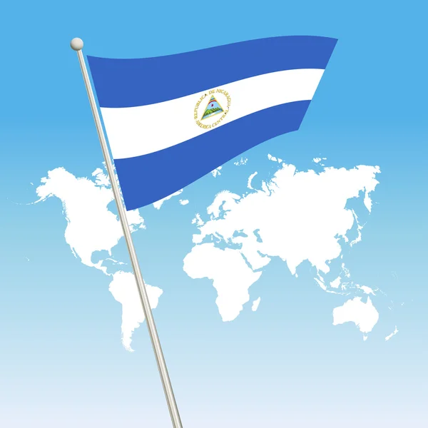 Nicaragua vlag symbool — Stockvector