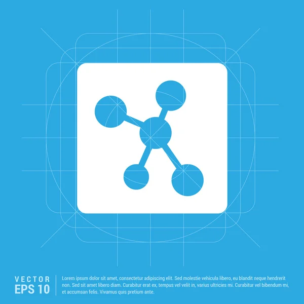Icona della molecola web — Vettoriale Stock