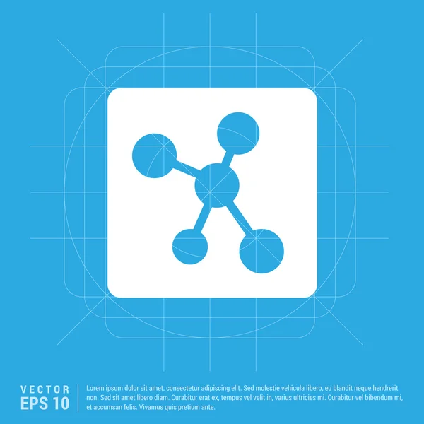 Web molekül simgesi — Stok Vektör