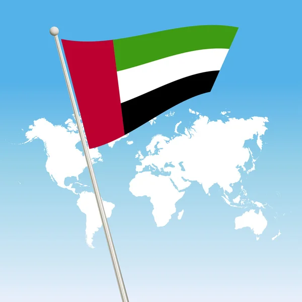 Uae Flagge Symbol — Stockvektor