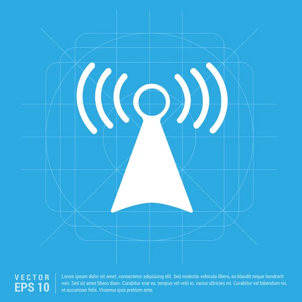 Значок антенны Wifi — стоковый вектор