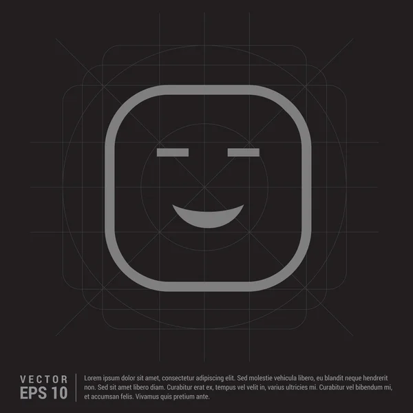 Face emoticon icon. — Stock Vector
