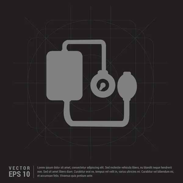 Mechanische Tonometer-Ikone — Stockvektor