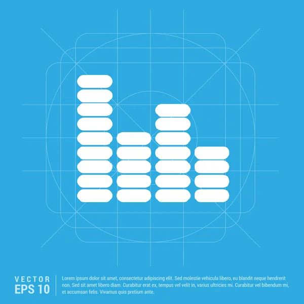 Sound-Einstellungen Equalizer-Symbol — Stockvektor